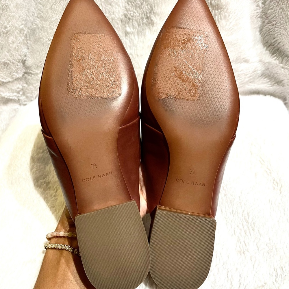 Cole Haan Marlee Cherry Mahogany Weave Mules - Picture 12 of 12